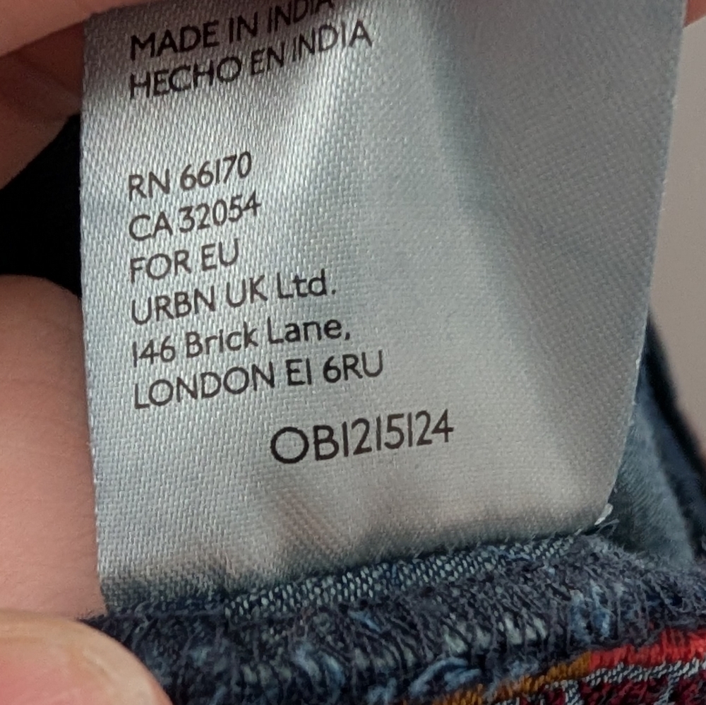 Free People Multicolor Patchwork Trench Coat - image 6